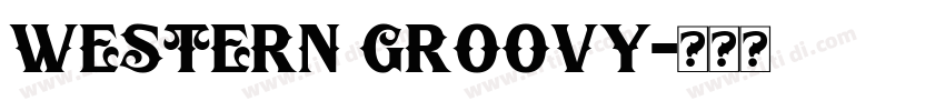 Western Groovy字体转换